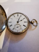 R&G Beesley Liverpool silver pocket watch with chain.