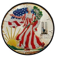 Ezüst  USA Color Liberty Eagle silver.Dollár  1 Uncia 31,28 gramm UNC Táncos lány