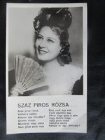 Approx. 1942 Honthy hanna primadonna unforgettable actress Hügel Hajnalka rare photo sheet
