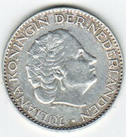 Netherlands 1 silver guilder / Dutch forint / (piek) 1956