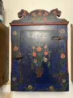 Wall teak from 1863, hand painted, in good condition, contemporary