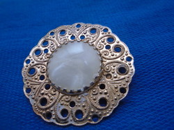 Old brooch with beautiful abalone inlay