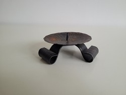Old iron candle holder