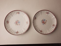2 Hólloháza porcelain cake plates