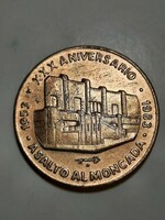 A MONCADA laktanya megtámadásának 30. évfordulója emlék érem KUBA 1983