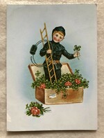 Old New Year's card - Hatvany Józsefné -6.