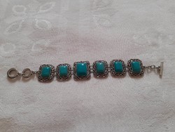 A very nice mineral stone (perhaps turquoise) bracelet