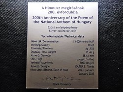Himnusz megírásának 200. évfordulója 3000 Forint 2023 tanúsítvány (id73566)
