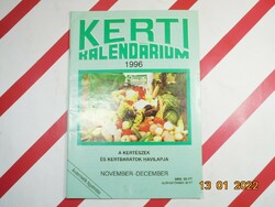 Kerti Kalendárium 1996 november-december
