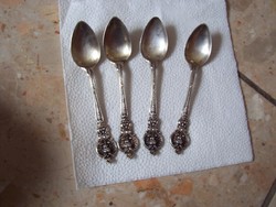 Angel head 4 pieces of extra beautiful silver