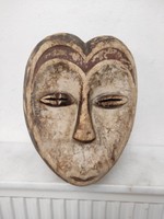 Antik afrikai antilop maszk Kwele népcsoport Gabon africká maska leértékelt 887 Le dob 80 7290