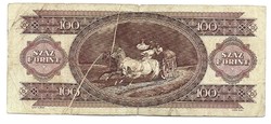 100 forint 1992 nyomdahibás hibás bankjegy  papír gyűrődés