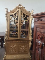 Gold serving cabinet