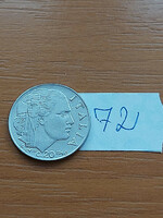 Italian 20 centesimi 1940 xviii r (Rome) iii. King Victor Emanuel, knurled, stainless steel72.