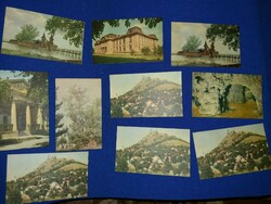 Antik gyűjthető Magyar várak és helyek ofsett nyomású kártyák egyben a képek szerint