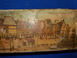 Antuik 19. század PÁRIZS papír gyufás doboz  VILÁGSZINTEN RITKA gyűjtőknek képek szerint