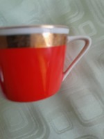 Nosztalgia kávés csésze piros