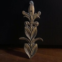 Small copper lily hardware furniture ornament