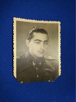 Antik kisebb katonakép portré fotó fénykép a képek szerint