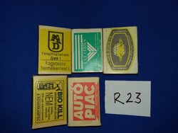Retro háztartási papírdobozos gyufák címke gyűjtőknek egyben a képek szerint R 23