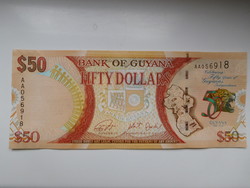 Guyana  50 dollár 2016 UNC