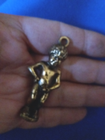Antik MANNIKEN PIS pisilős kisfiú kulcstartó dísz állapot képek szerint