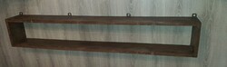 Solid wood old wall shelf with strong taps
