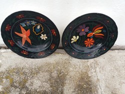 Pair of antique wall plates