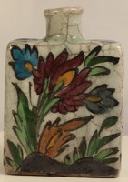 Persian Iznik style ceramic bottle 19th century