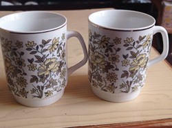Sale!; 2 flawless retro Chinese skirted mugs