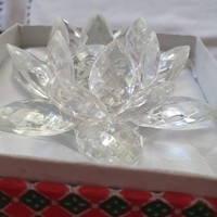 Crystal water lily, lotus flower in gift box