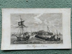 Der Hafen von Oleron. Eredeti acelmetszet ca.1835