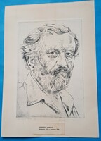 Károly Kernstok: portrait etching
