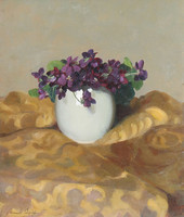 Romek barley: violets
