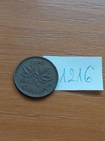 Canada 1 cent 1947 vi. György, 