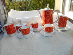 -NDK porcelán kávés ( mokkás) készlet Hibátlan, vitrin állapot