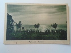 D194976 old postcard sunset on Balaton - 1943