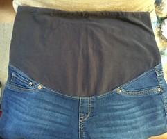 Dark blue denim maternity pants, h&m brand, size 46