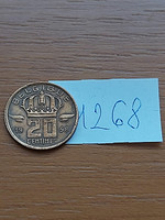 Belgium belgique 20 centimes 1958 miner 1268
