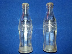 Régi COCA - COLA  üveg alakú plasztik só-bors szóró fűszertartó pár gyári állapot a képek szerint