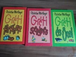 Christine Nöstlinger: 3 db Gréti Könyv egyben, Gréti története, Gréti és Öcsi, Gréti szerelmes