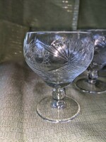 Crystal cognac glass set / 6 pcs