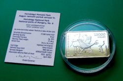 2023 – Hortobágyi Nemzeti park – 15000 Ft - ezüst emlékérme, PP - certivel