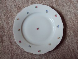 Retro régi porcelán tányér virág mintás MZ jelzés, Csehszlovák gyártmány