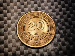 Peru 20 Céntimo, 1986