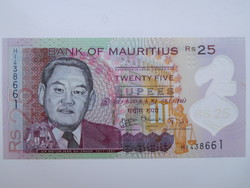 Mauritius 25 rupees 2013 UNC polimer