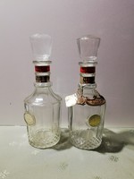 2 db. Club 99 whiskys üvegpalack , 26 cm magasak az üvegdugóval együtt