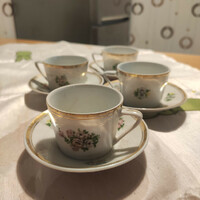 Set of 4 marked Zsolnay coffee cups