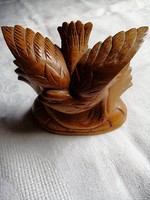 Antique Carved Eagle from Wood, Natural Color
