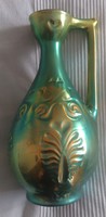 Zsolnay eozin decorative vase with handles
